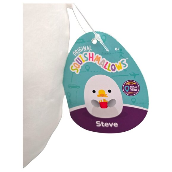 Squishmallows 8" Seagull Steve Cedar Point Check-In Series 1 Plush Fries - Picture 4 of 14